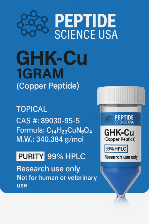 GHK-Cu 1gram (Copper Peptide) (1000mg) (Topical)