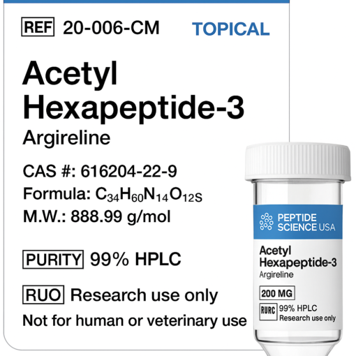 Acetyl Hexapeptide-3 (Argireline) 200mg (Topical)