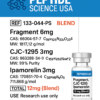 Fragment, CJC1295, Ipamorelin 12mg (Blend)
