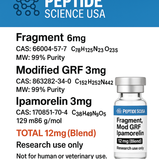 Fragment, Modified GRF, Ipamorelin 12mg (Blend)