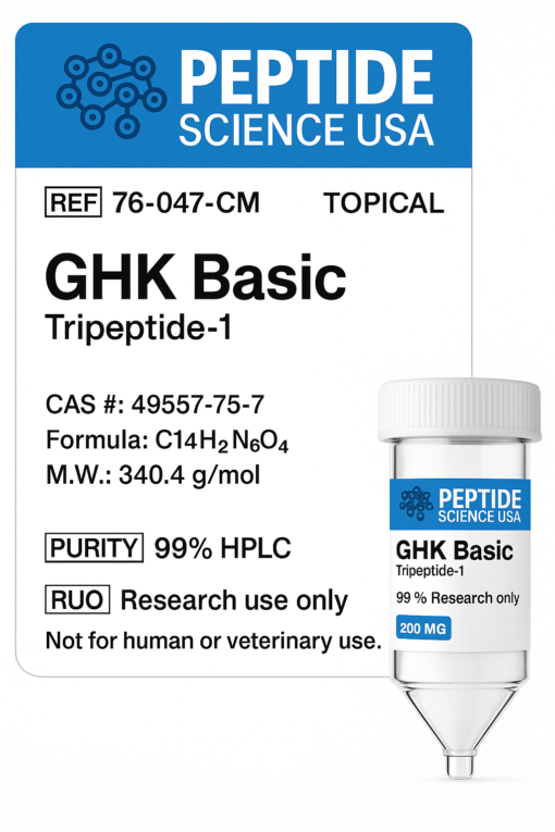 GHK Basic 200mg (Tripeptide-1) (Topical)