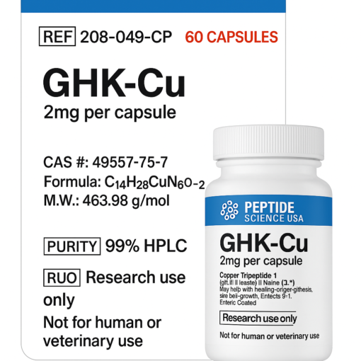 GHK-Cu (2mg x 60 Capsules) (Copper Tripeptide)