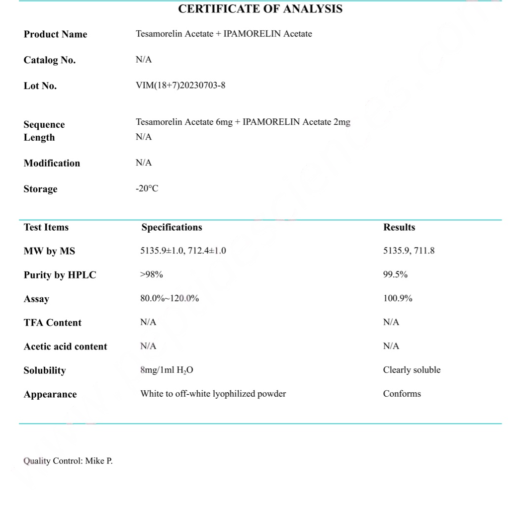 Tesamorelin, Ipamorelin 8mg (Blend)