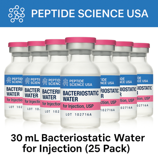 30ml Bacteriostatic Water for Injection (25 Pack)