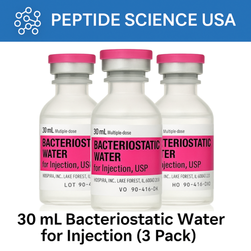 30ml Bacteriostatic Water for Injection (3 pack)